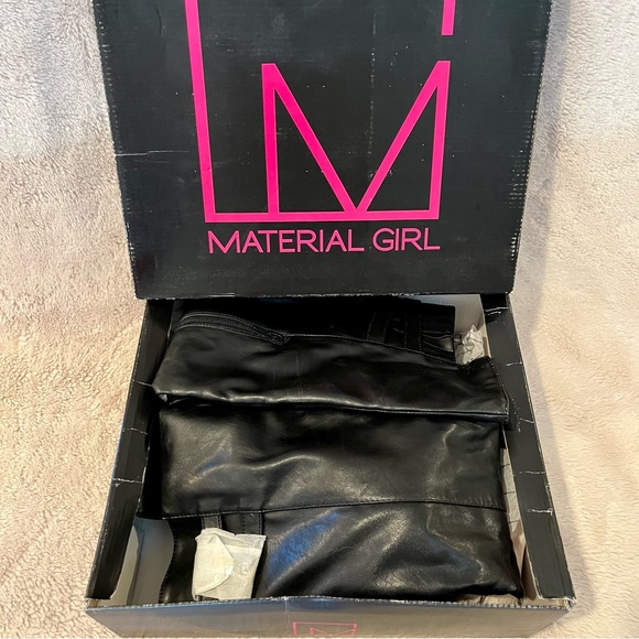 NWT Material Girl MRozie Black Over the Knee Boots - Picture 13 of 16